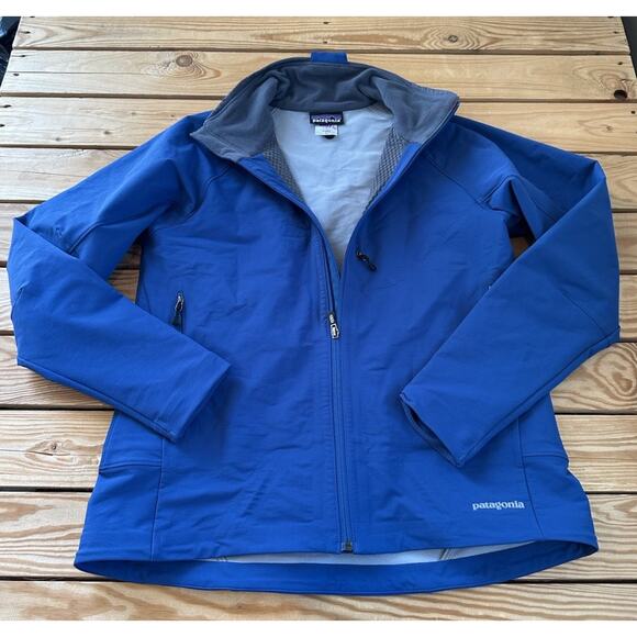 Patagonia Full Zip Waterproof Jacket Size Large Women’s Blue